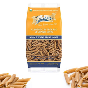 GUSTORA WHOLE WHEAT PASTA PENNE 500 GM - SuperMarcheStore