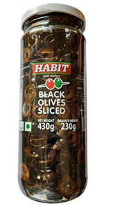 HABIT BLACK OLIVES SLICED 430 GM - SuperMarcheStore