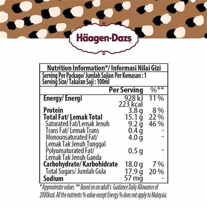 HAGGEINDAS COFFEE MINI ICE CREAM, 100ML - SuperMarcheStore