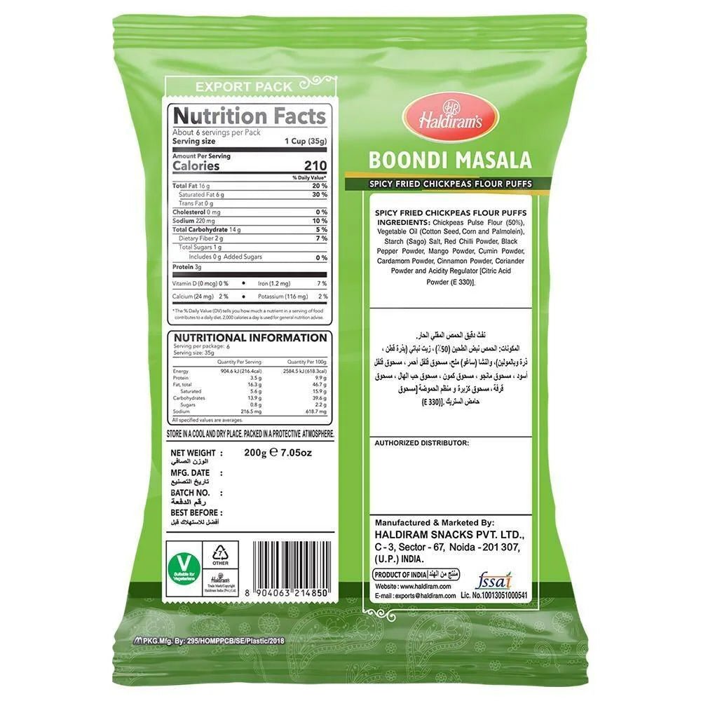 HALDIRAM BOONDI MASALA 200GM - SuperMarcheStore