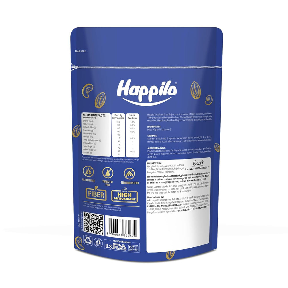 HAPPILO AFGHANI ANJEER 200 GM - SuperMarcheStore