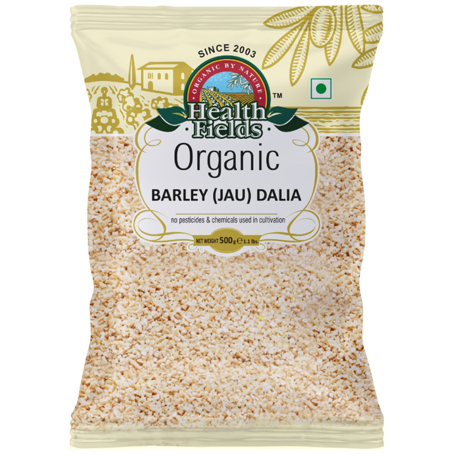 HEALTH FIELDS ORGANIC BARLEY (JAU) DALIA 500GM