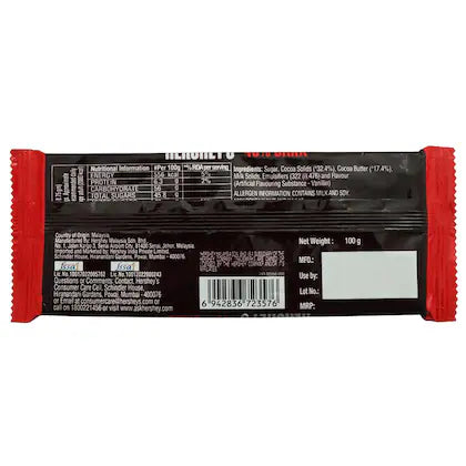 HERSEY DARK CHOCOLATE 100 GM