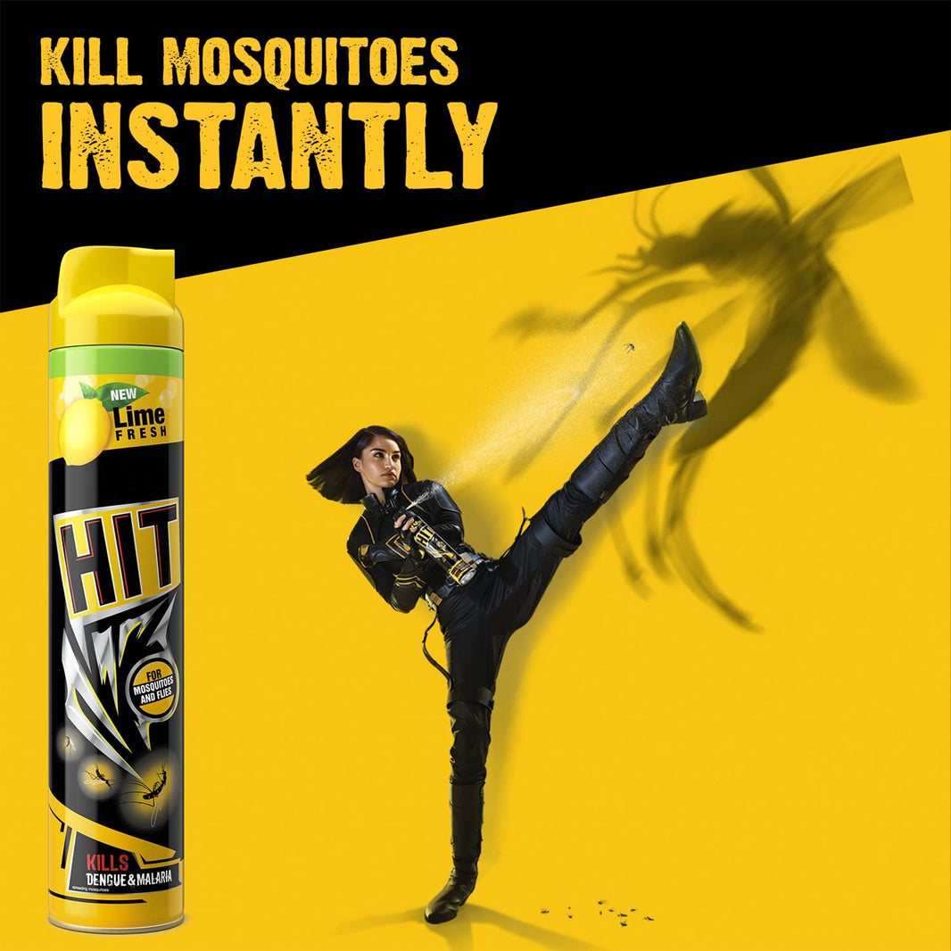HIT SPRAY FOR MOSQUITOES AND FLIES WITH LIME 400 ML - SuperMarcheStore