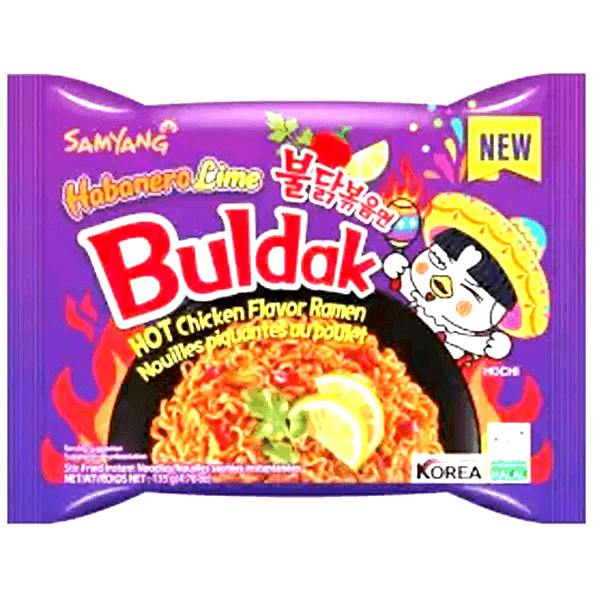 SAMYANG BULDAK HABANERO LIME HOT CHICKEN NOODLES RAMEN 135 GM