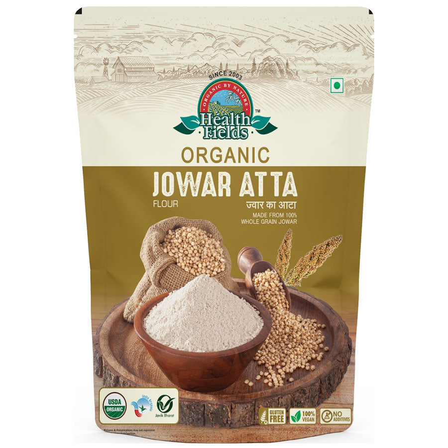 HEALTH FIELDS ORGANIC JOWAR ATTA 500 GM