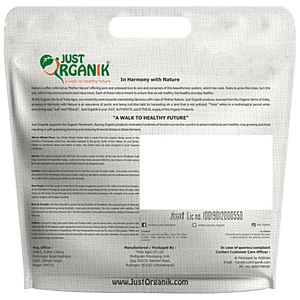 JUST ORGANIK WHOLE WHEAT CHAKKI FLOUR 5KG - SuperMarcheStore