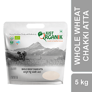 JUST ORGANIK WHOLE WHEAT CHAKKI FLOUR 5KG - SuperMarcheStore