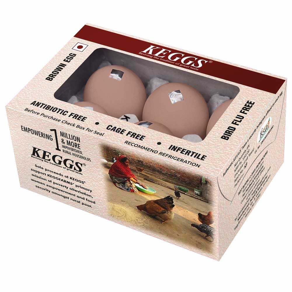 KEGGS BROWN EGGS - 6 PCS