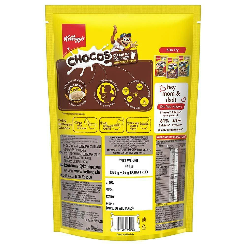 KELLOGS CHOCOS 385 GM