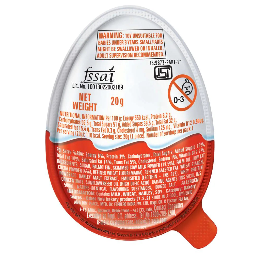 KINDER JOY NATOONS 20 GM