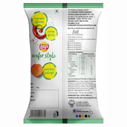 LAYS WAFER STYLE SUNDRIED CHILLI 52 GM