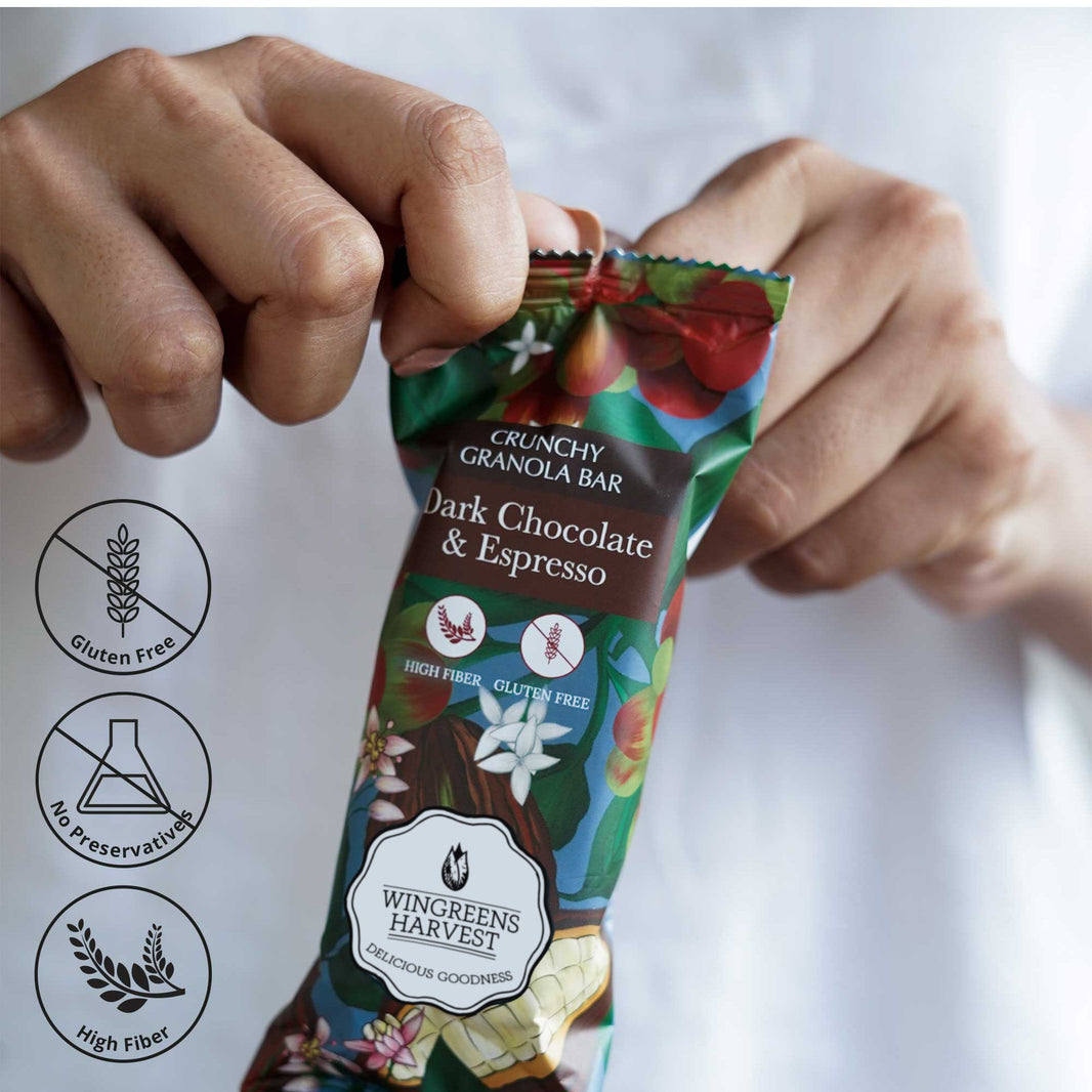 MONSOON HARVEST GRANOLA BAR DARK CHOC N ESPRESSO 40 GM