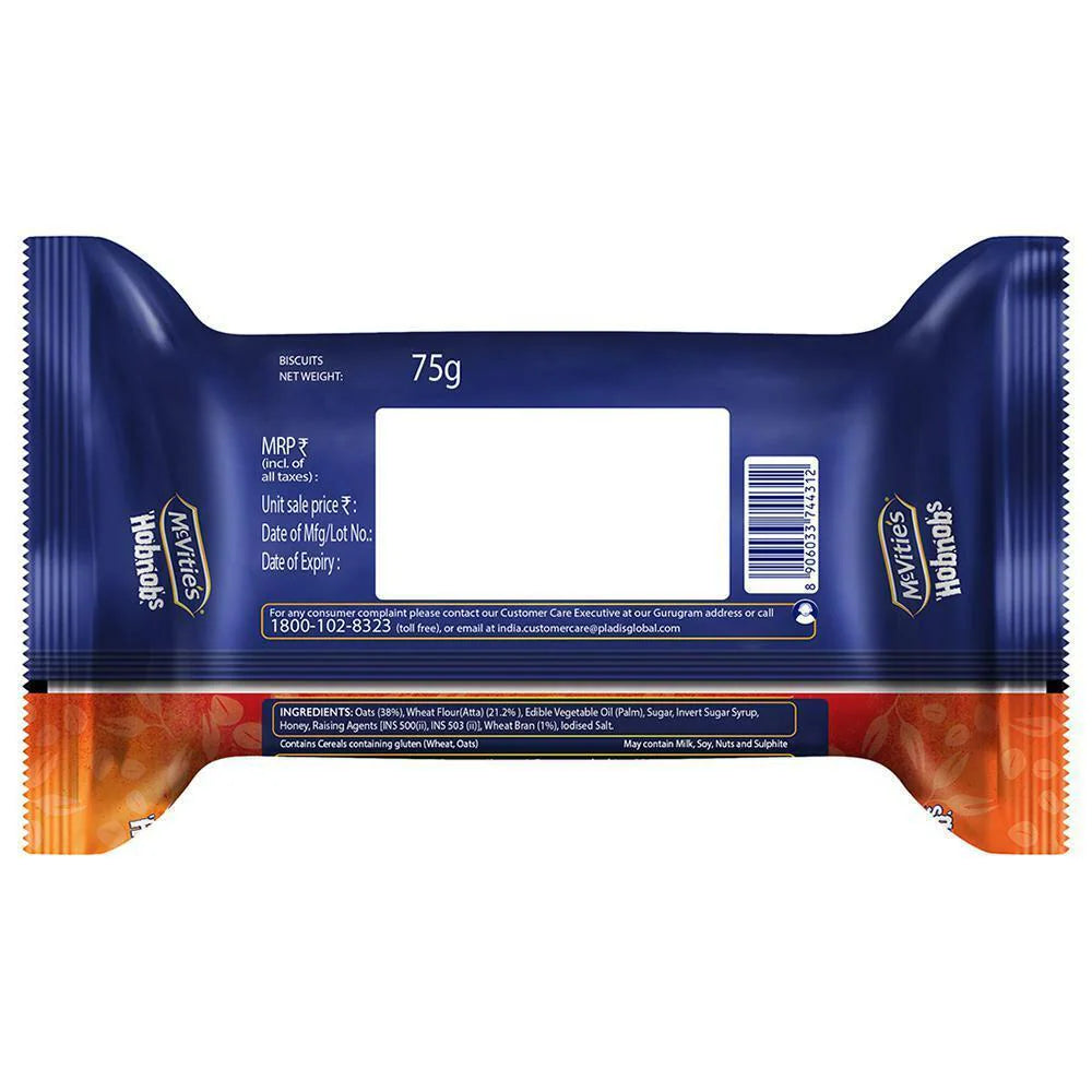MCVITIES HOBNOB 75 GM