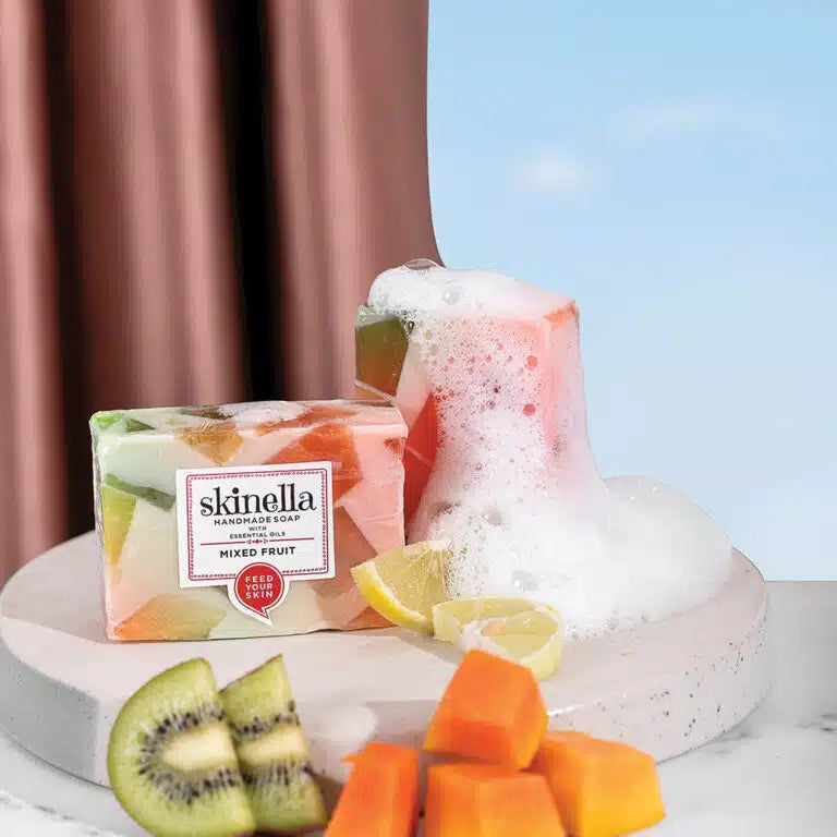 SKINELLA HANDMADE SOAP MIX FRUIT SCRUB 100G