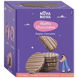 NOVA NOVA WAFFLE COOKIE BELGIAN CHOCOLATE 120 GM - SuperMarcheStore