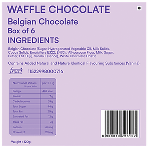 NOVA NOVA WAFFLE COOKIE BELGIAN CHOCOLATE 120 GM - SuperMarcheStore