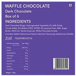 NOVA NOVA WAFFLE COOKIE DARK CHOCOLATE 120 GM - SuperMarcheStore