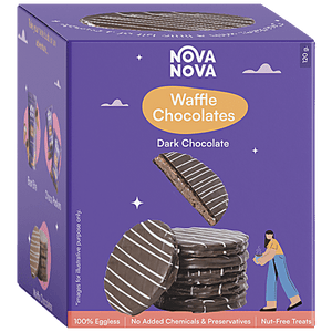 NOVA NOVA WAFFLE COOKIE DARK CHOCOLATE 120 GM - SuperMarcheStore