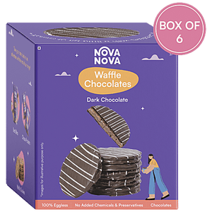 NOVA NOVA WAFFLE COOKIE DARK CHOCOLATE 120 GM - SuperMarcheStore