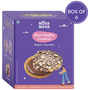 NOVA NOVA WAFFLE COOKIES BELGIAN CHOCOLATE 65 GM - SuperMarcheStore