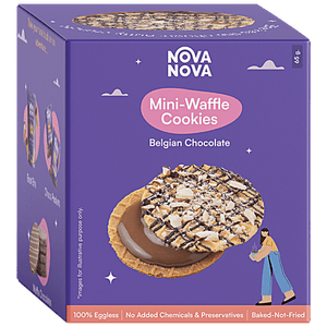 NOVA NOVA WAFFLE COOKIES BELGIAN CHOCOLATE 65 GM - SuperMarcheStore