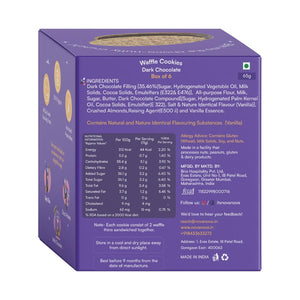 NOVA NOVA WAFFLE COOKIES DARK CHOCOLATE 65 GM - SuperMarcheStore
