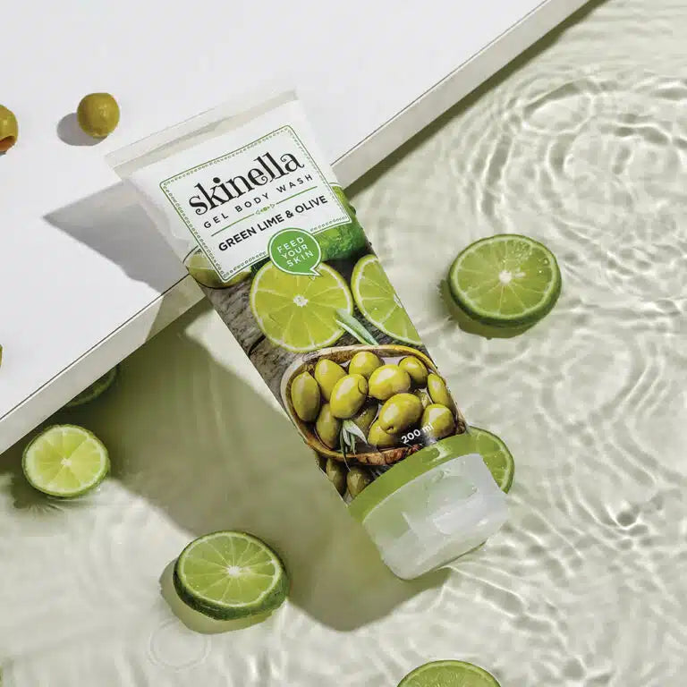 SKINELLA GREEN LIME & OLIVE GEL BODY WASH 200ML