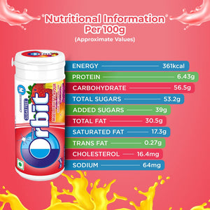 ORBIT SUGAR FREE MIXED FRUIT FLV 22G - SuperMarcheStore