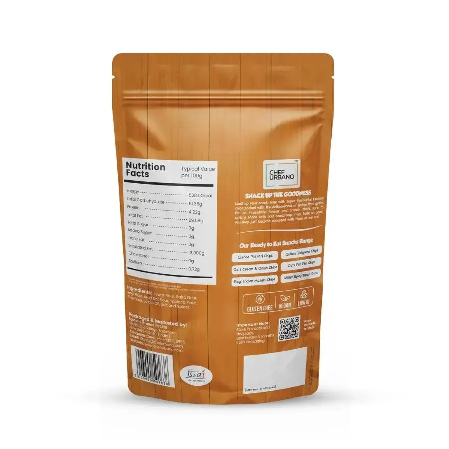 CHEF URBANO  CHIPS MILLIT SPICY TREAT 75 GMS