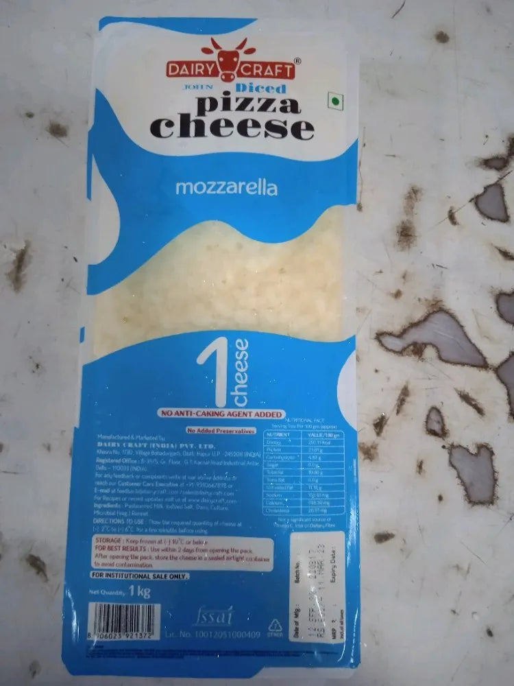 DAIRY CRAFT DICED MOZERELLA CHEESE 1 KG