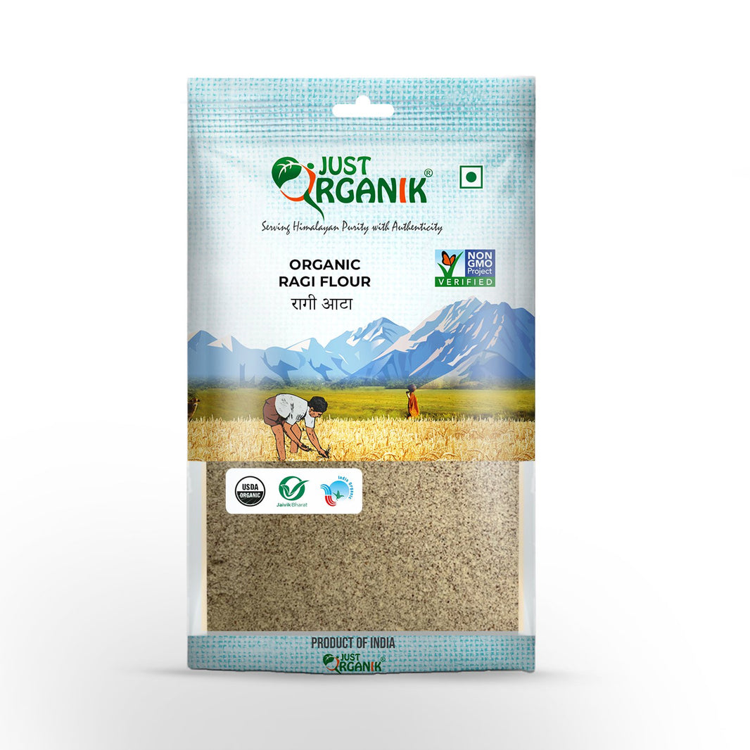 JUST ORGANIK RAGI FLOUR 500G