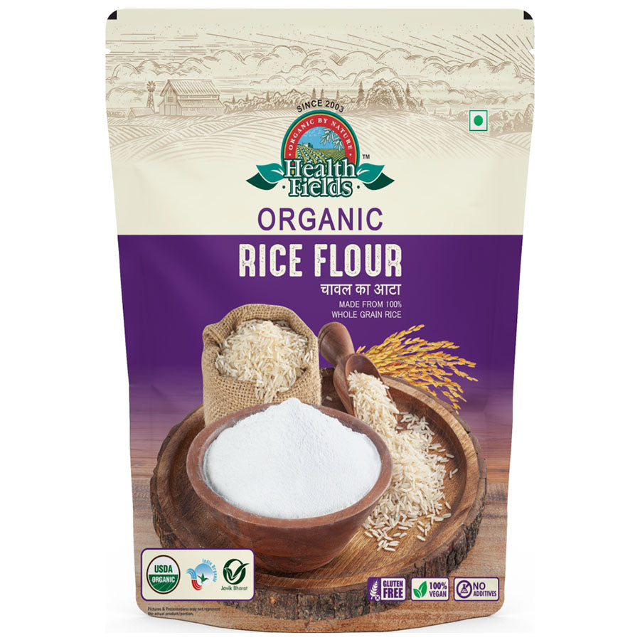 HEALTH FIELDS ORGANIC RICE FLOUR 500 GM