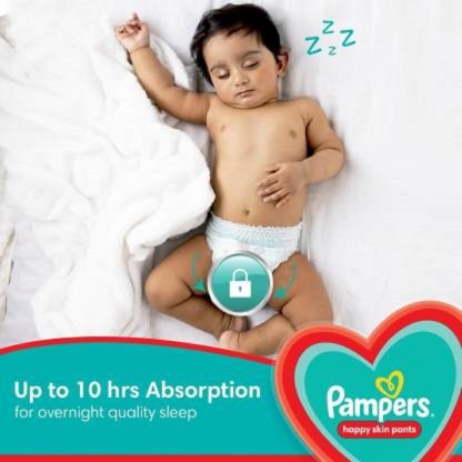 PAMPERS HAPPY SKIN PANTS MEDIUM 7-12 KG 32N