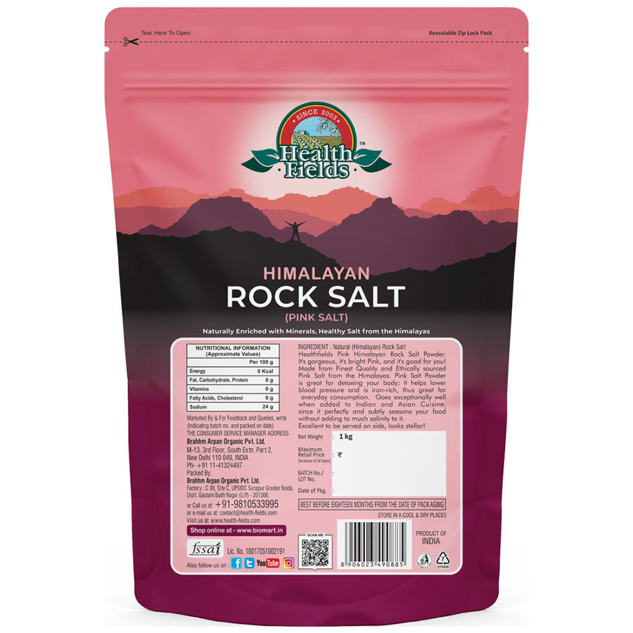 HEALTH FIELDS HIMALAYAN ROCK SALT 1 KG