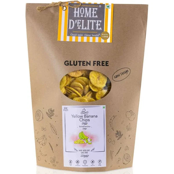 HOME DELITE yellow banana chips 90 gm