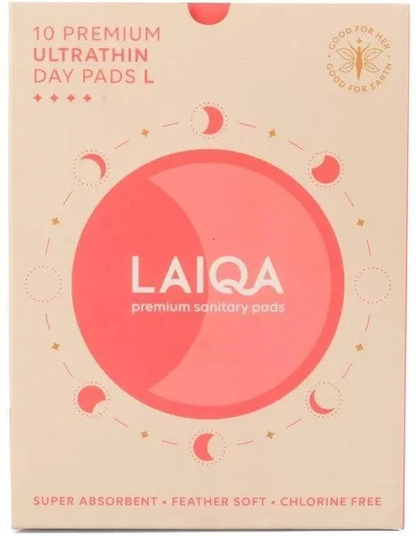 LAIQA PREMIUM SANITARY PADS LARGE 10N