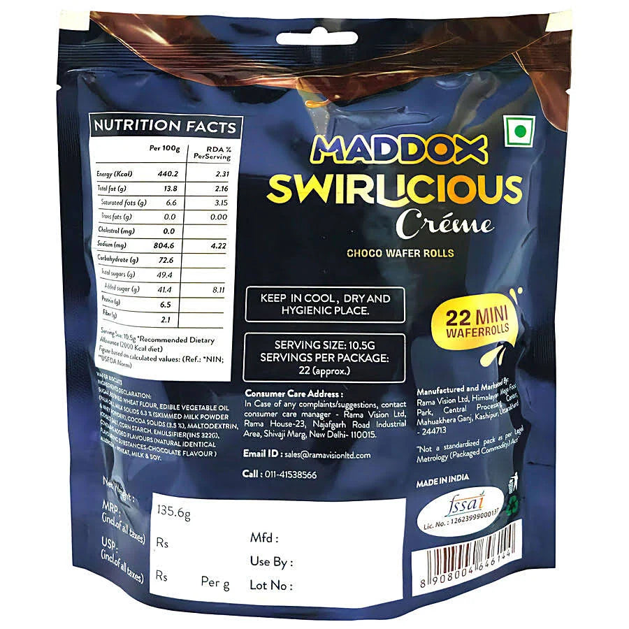 MADDOX CHOCO WAFER ROLL