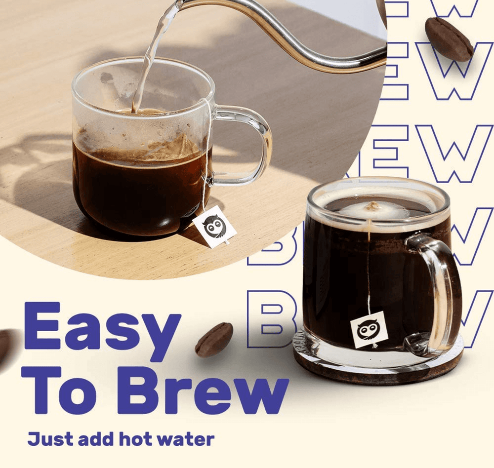 SLEEEPY OWL HOT BREW CARAMEL 10*10 - SuperMarcheStore