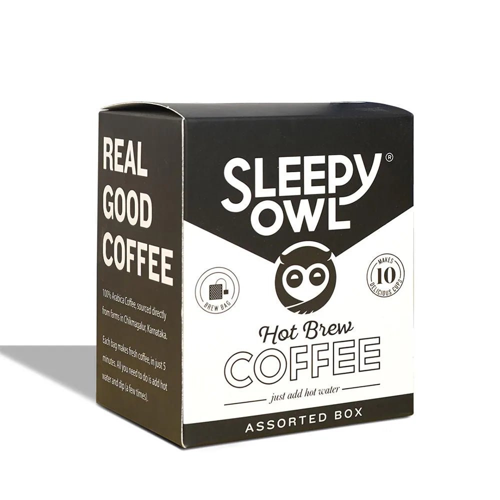 SLEEPY OWL HOT BREW ASSORTED BOX 10N*10GM - SuperMarcheStore