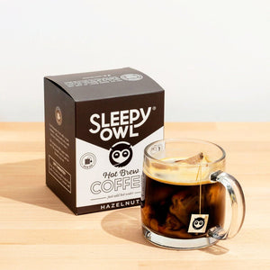 SLEEPY OWL HOT BREW COFFEE HAZEL NUT - SuperMarcheStore