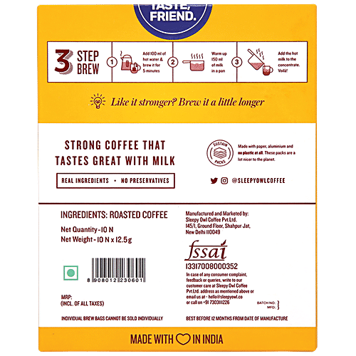 SLEEPY OWL HOT BREW COFFEE LATTE - SuperMarcheStore