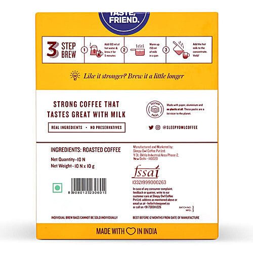 SLEEPY OWL HOT BREW COFFEE LATTE - SuperMarcheStore
