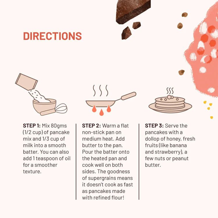 SLURP FARM MILLE CHOCLATE MILLET PANCAKE MIX 250 GM - SuperMarcheStore