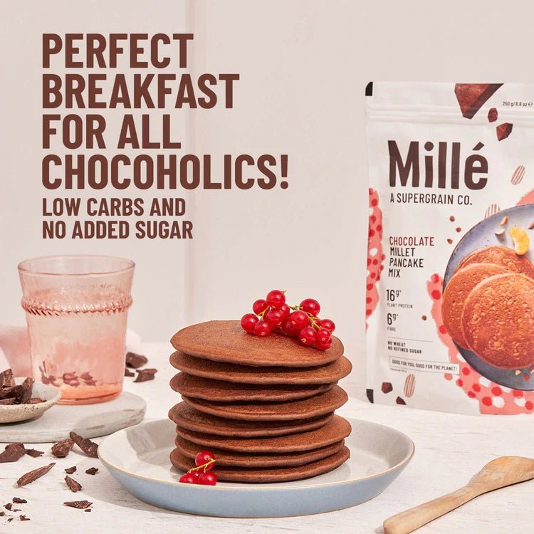 SLURP FARM MILLE CHOCLATE MILLET PANCAKE MIX 250 GM - SuperMarcheStore