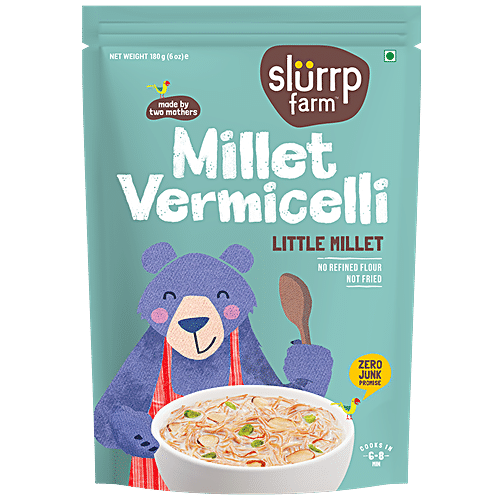 SLURP FARM MILLET VERMICELLI LITTLE MILLET 180 GM - SuperMarcheStore