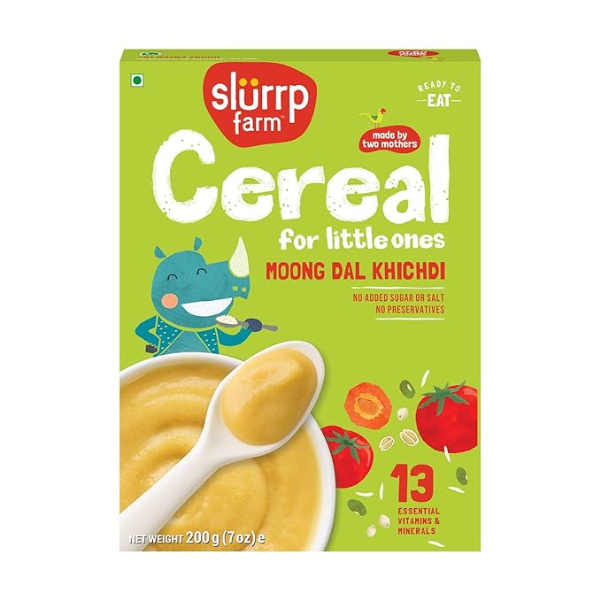SLURRP FARM CEREAL MOONG DAL KHICHDI 200G - SuperMarcheStore