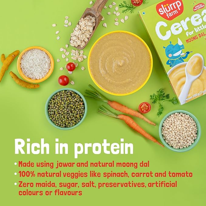 SLURRP FARM CEREAL MOONG DAL KHICHDI 200G - SuperMarcheStore