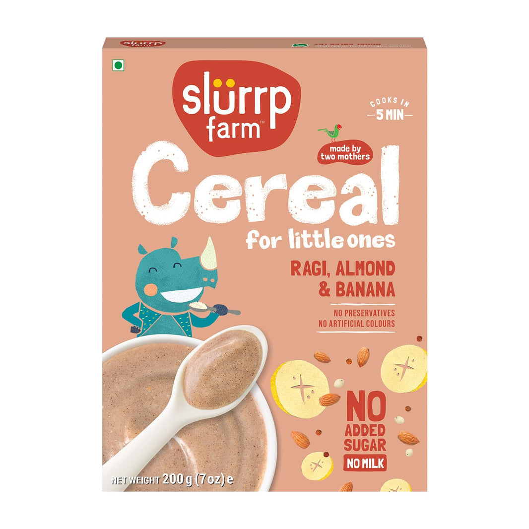 SLURRP FARM CEREAL RAGI ALMOND & BANANA 200G - SuperMarcheStore