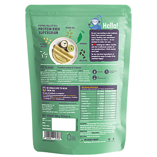 SLURRP FARM MILLET DOSA SPINACH 150G - SuperMarcheStore